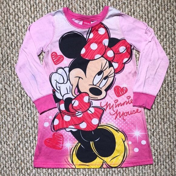 Vintage Minnie Mouse Graphic Pajama Top | Size 6 - Picture 1 of 6